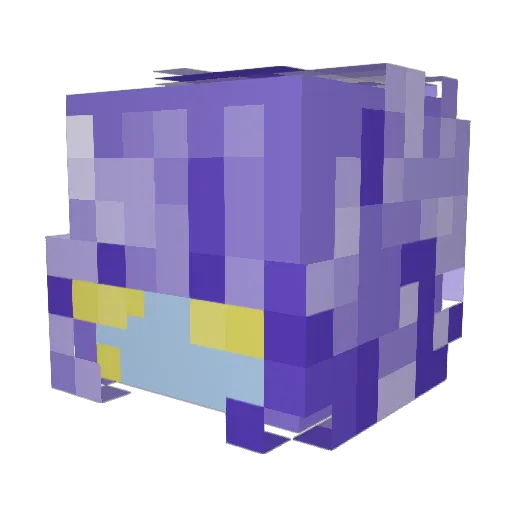 mallyfish Minecraft avatar head, 3D render