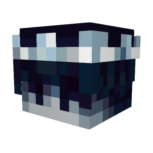 malofav Minecraft avatar head, 3D render