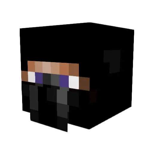 malokadraki Minecraft avatar head, 3D render