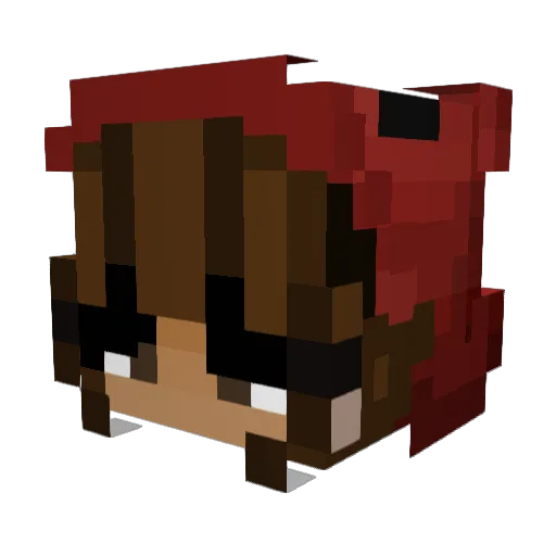 maloley Minecraft avatar head, 3D render