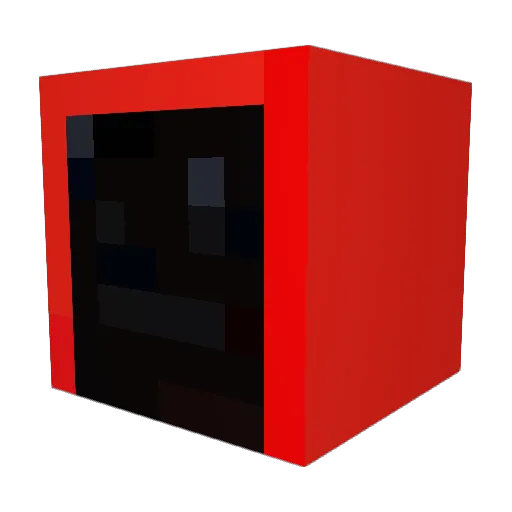 malored Minecraft avatar head, 3D render