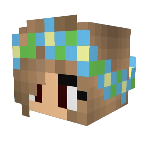 malory2007 Minecraft avatar head, 3D render