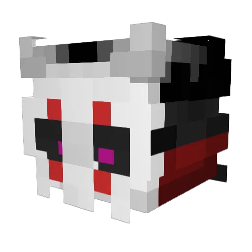 maloryware Minecraft avatar head, 3D render