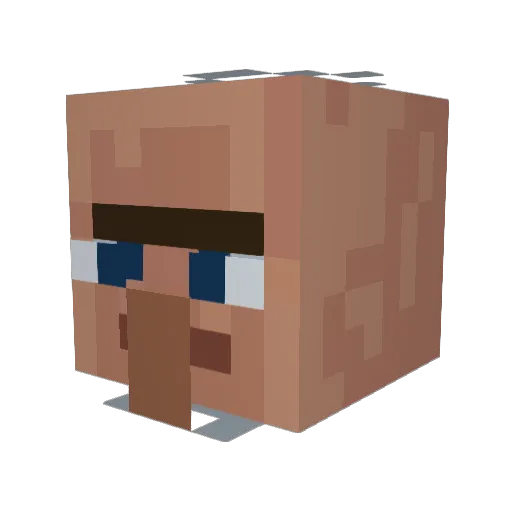 malos123 Minecraft avatar head, 3D render