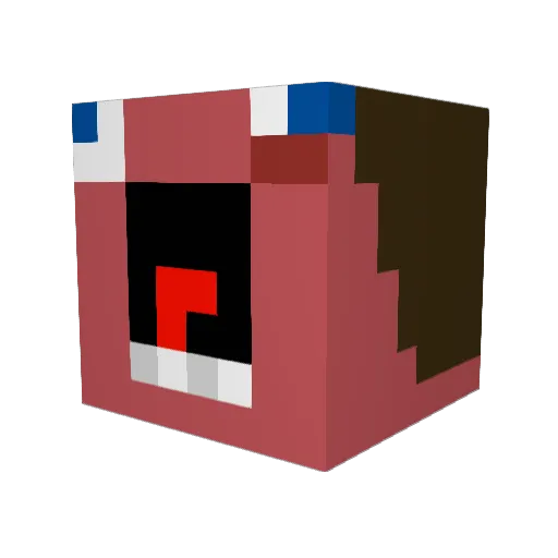 malouna123 Minecraft avatar head, 3D render