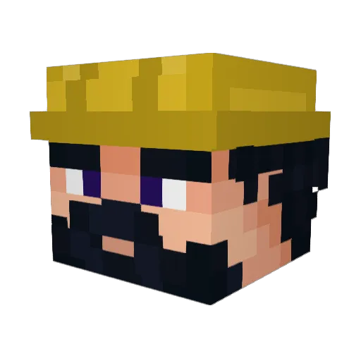 maloy___ Minecraft avatar head, 3D render