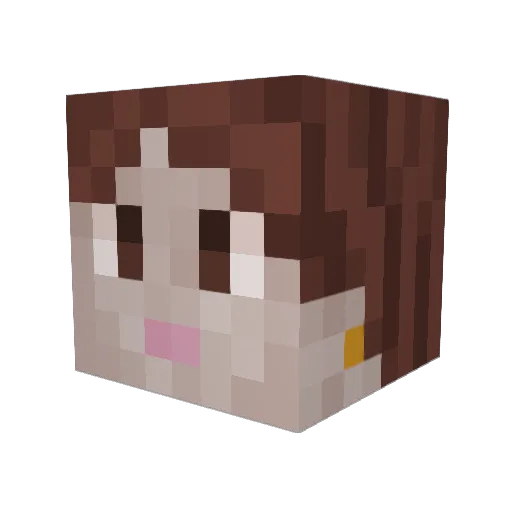 malpal550 Minecraft avatar head, 3D render