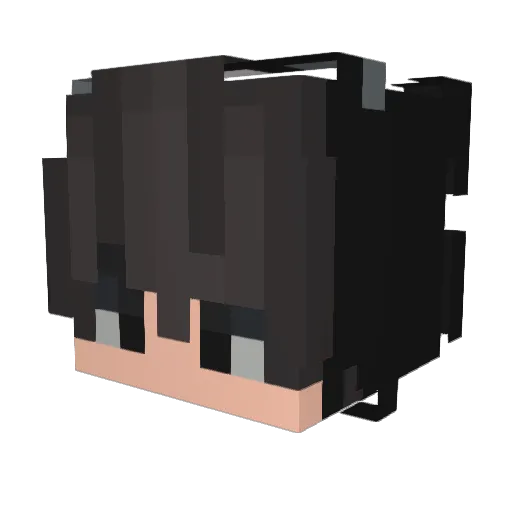 malpor Minecraft avatar head, 3D render