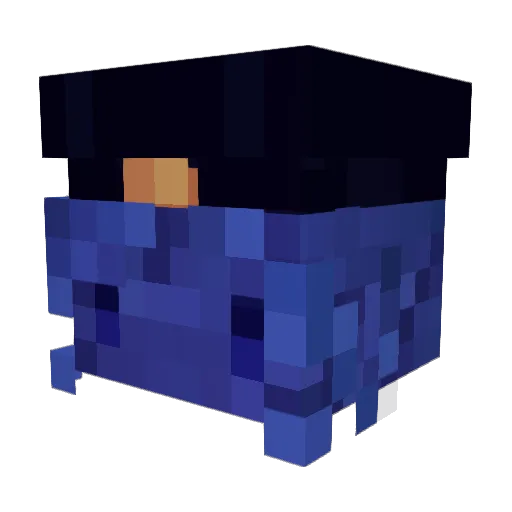 malqqoski Minecraft avatar head, 3D render
