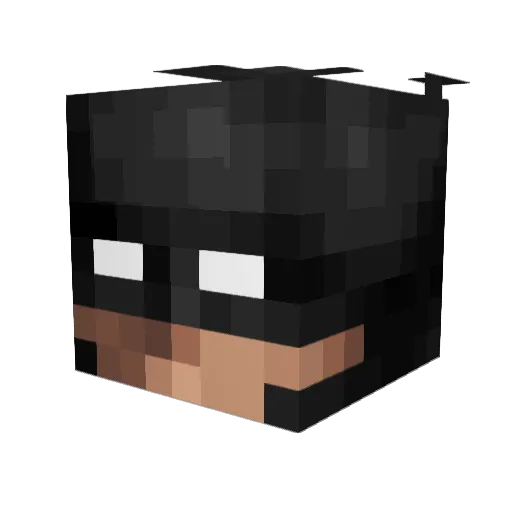 malrce Minecraft avatar head, 3D render