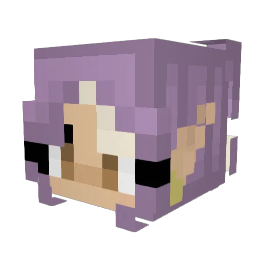 malsmochii Minecraft avatar head, 3D render