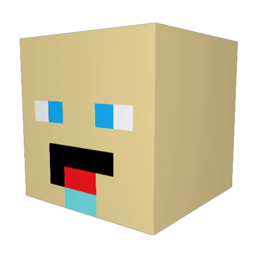 malsothebalso Minecraft avatar head, 3D render
