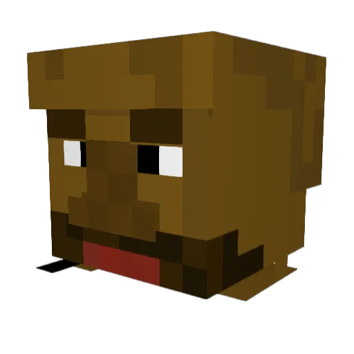 maltekarl Minecraft avatar head, 3D render