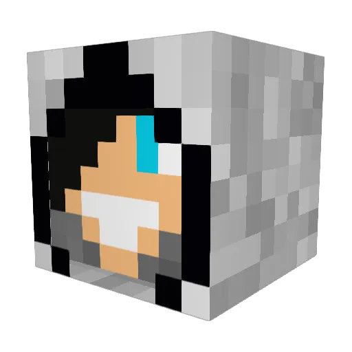 malteolson Minecraft avatar head, 3D render