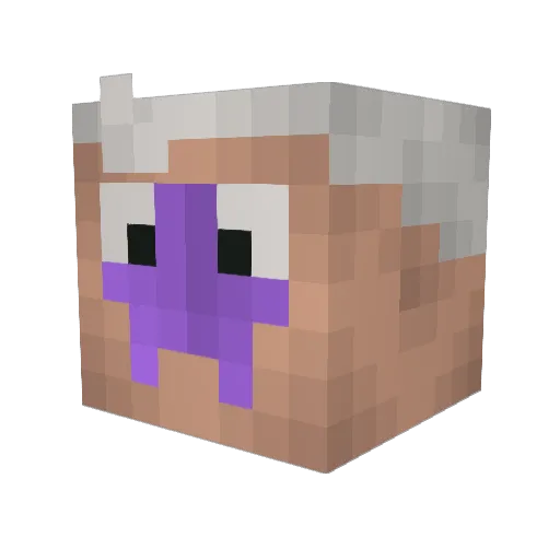 maltepau Minecraft avatar head, 3D render