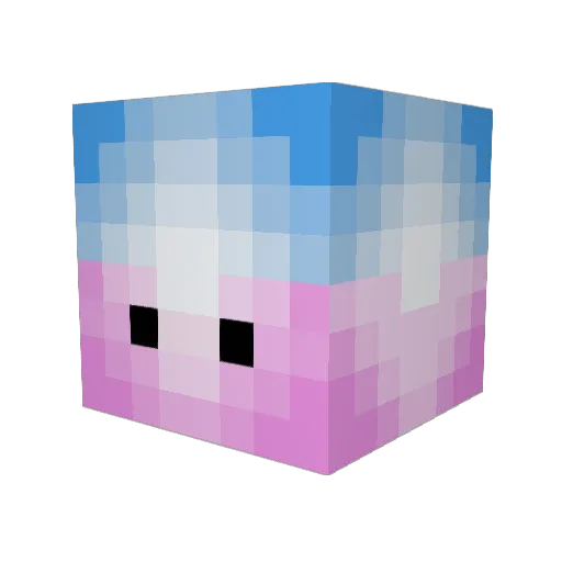 malteplutten Minecraft avatar head, 3D render