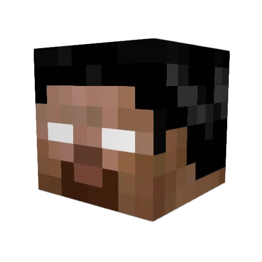 maltews Minecraft avatar head, 3D render