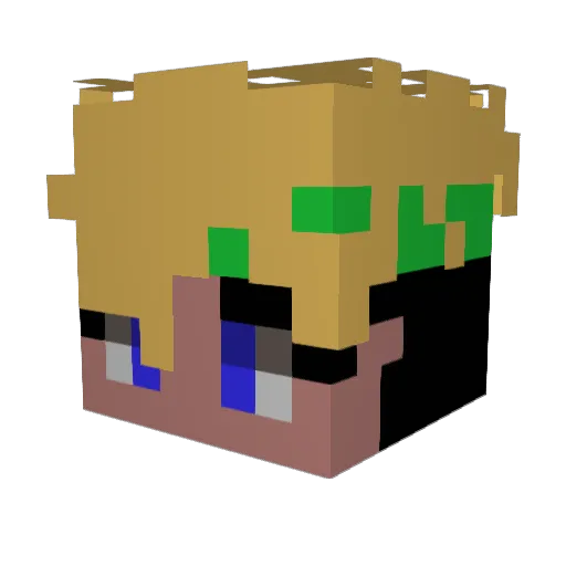 malthekraul Minecraft avatar head, 3D render