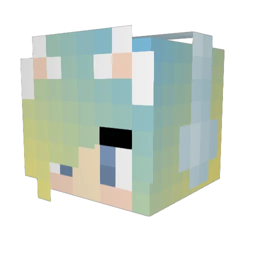 malts123 Minecraft avatar head, 3D render