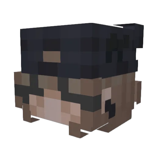 malubinfare2012 Minecraft avatar head, 3D render