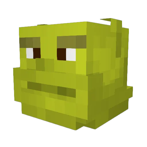 maluch_ Minecraft avatar head, 3D render