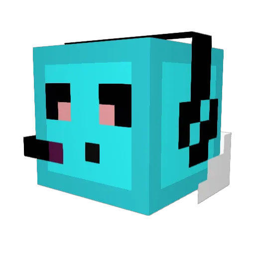 malun3076 Minecraft avatar head, 3D render