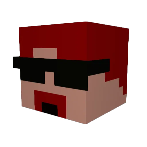 malupot1 Minecraft avatar head, 3D render