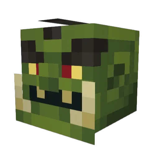 malvadar Minecraft avatar head, 3D render