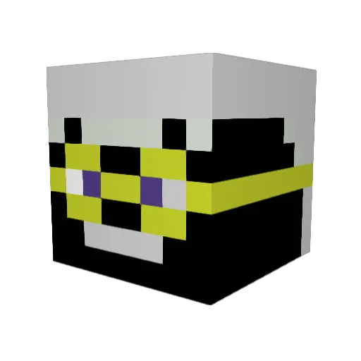 malvado43 Minecraft avatar head, 3D render