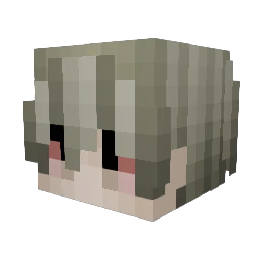 malvivir Minecraft avatar head, 3D render