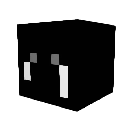 malxik Minecraft avatar head, 3D render