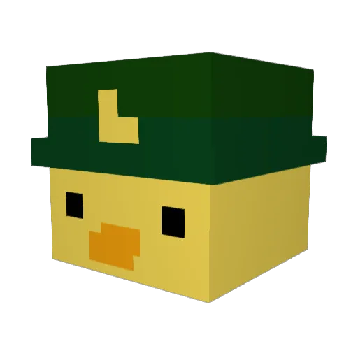 maly_ogur Minecraft avatar head, 3D render
