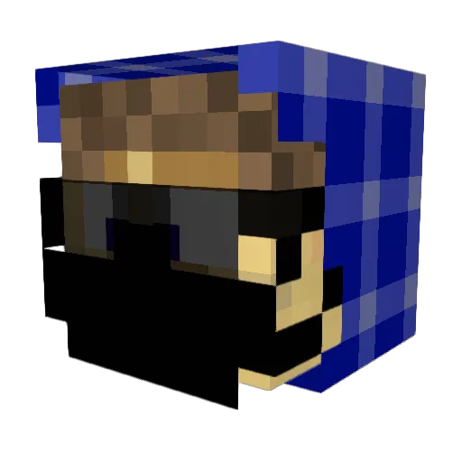 mama1875 Minecraft avatar head, 3D render