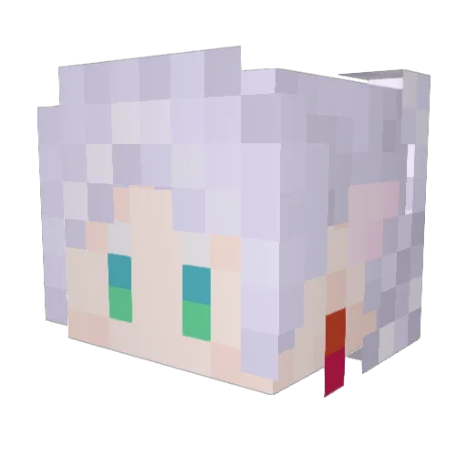 mama325 Minecraft avatar head, 3D render