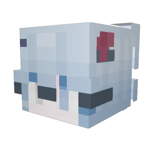 mama_1069 Minecraft avatar head, 3D render