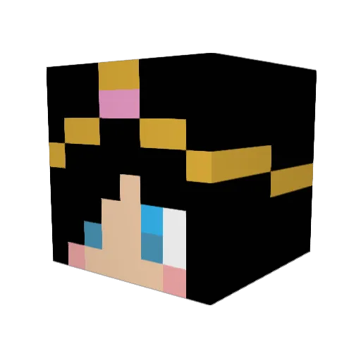 mamabambie Minecraft avatar head, 3D render