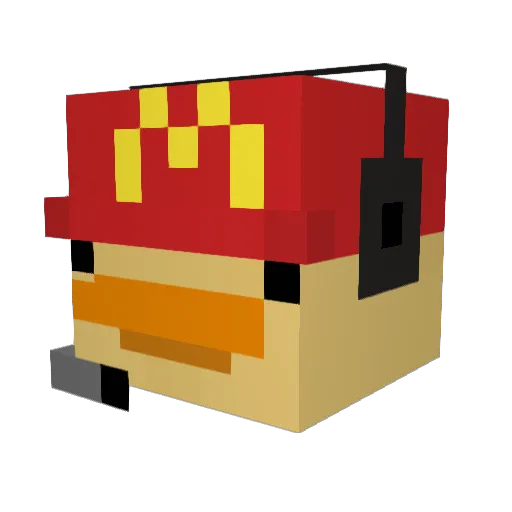 mamabuebo Minecraft avatar head, 3D render