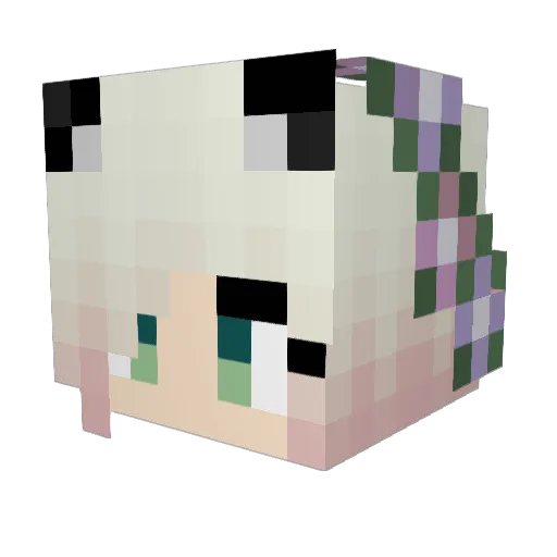 mamagaming26 Minecraft avatar head, 3D render