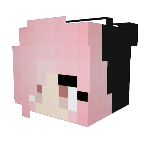 mamakitty24 Minecraft avatar head, 3D render