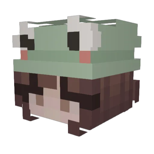 mamamamia Minecraft avatar head, 3D render