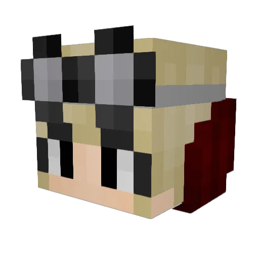 mamamitosis Minecraft avatar head, 3D render