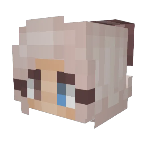 mamapjoes Minecraft avatar head, 3D render