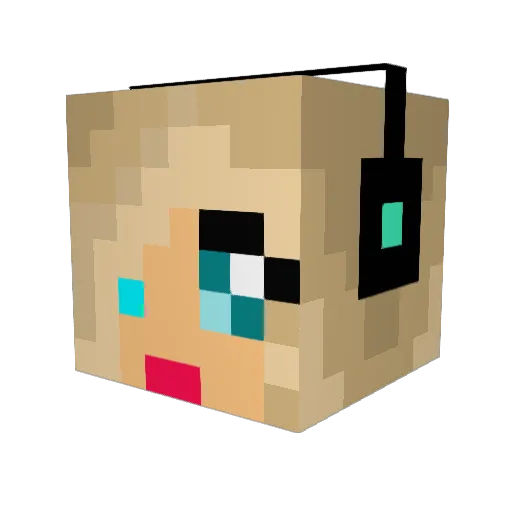 mamapstormborn Minecraft avatar head, 3D render