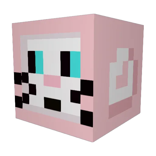 mamasfav Minecraft avatar head, 3D render
