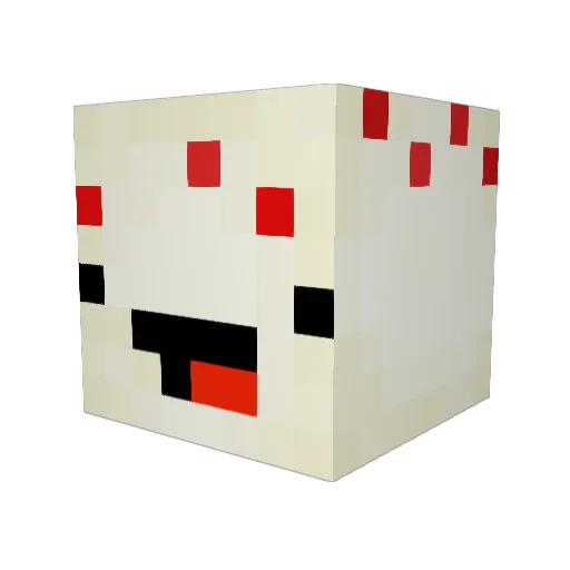 mamasmoment Minecraft avatar head, 3D render