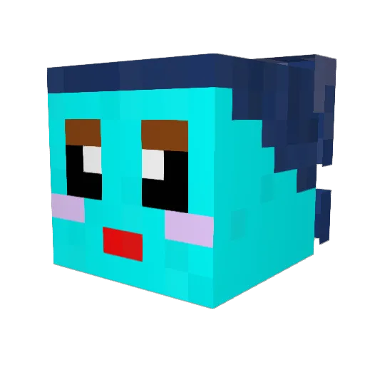 mamasoyu Minecraft avatar head, 3D render
