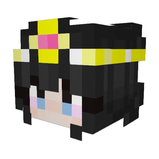 mamasteph Minecraft avatar head, 3D render