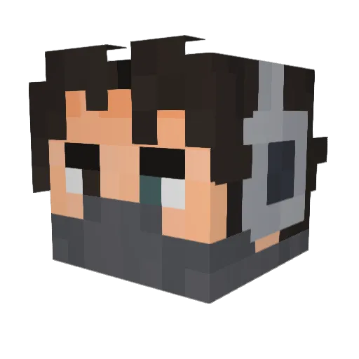 mambiik Minecraft avatar head, 3D render