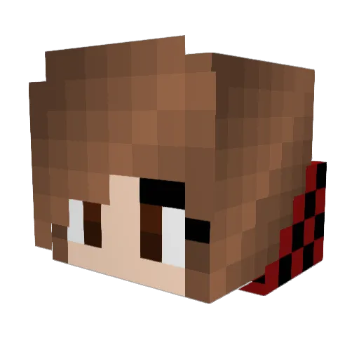 mamcn Minecraft avatar head, 3D render