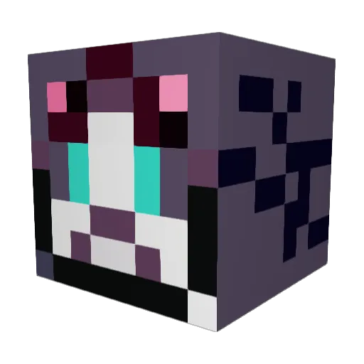 mamdog Minecraft avatar head, 3D render
